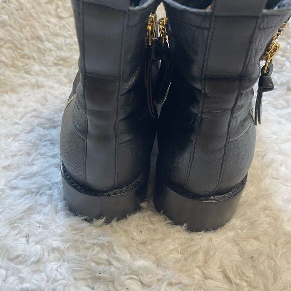 Cole Haan Grand 360 Harrington leather black Slouch Ankle Boot SZ9.5B - Picture 4 of 9